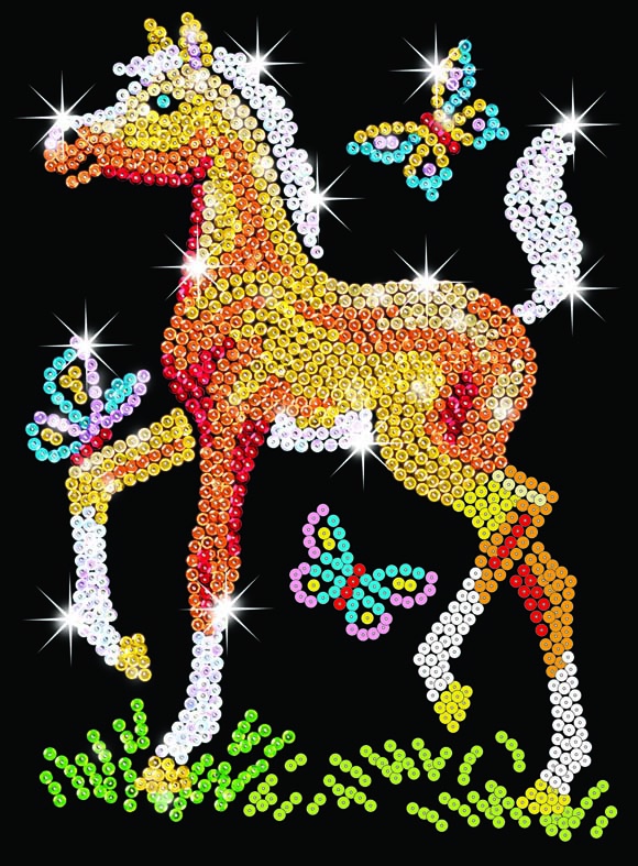 фото Картина из пайеток Sequin Art /KSG "Жеребенок" юниор Ksg,sequin art