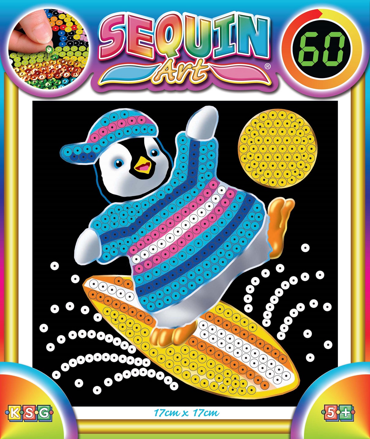 фото Картина из пайеток Sequin Art /KSG "Пингвин" мини