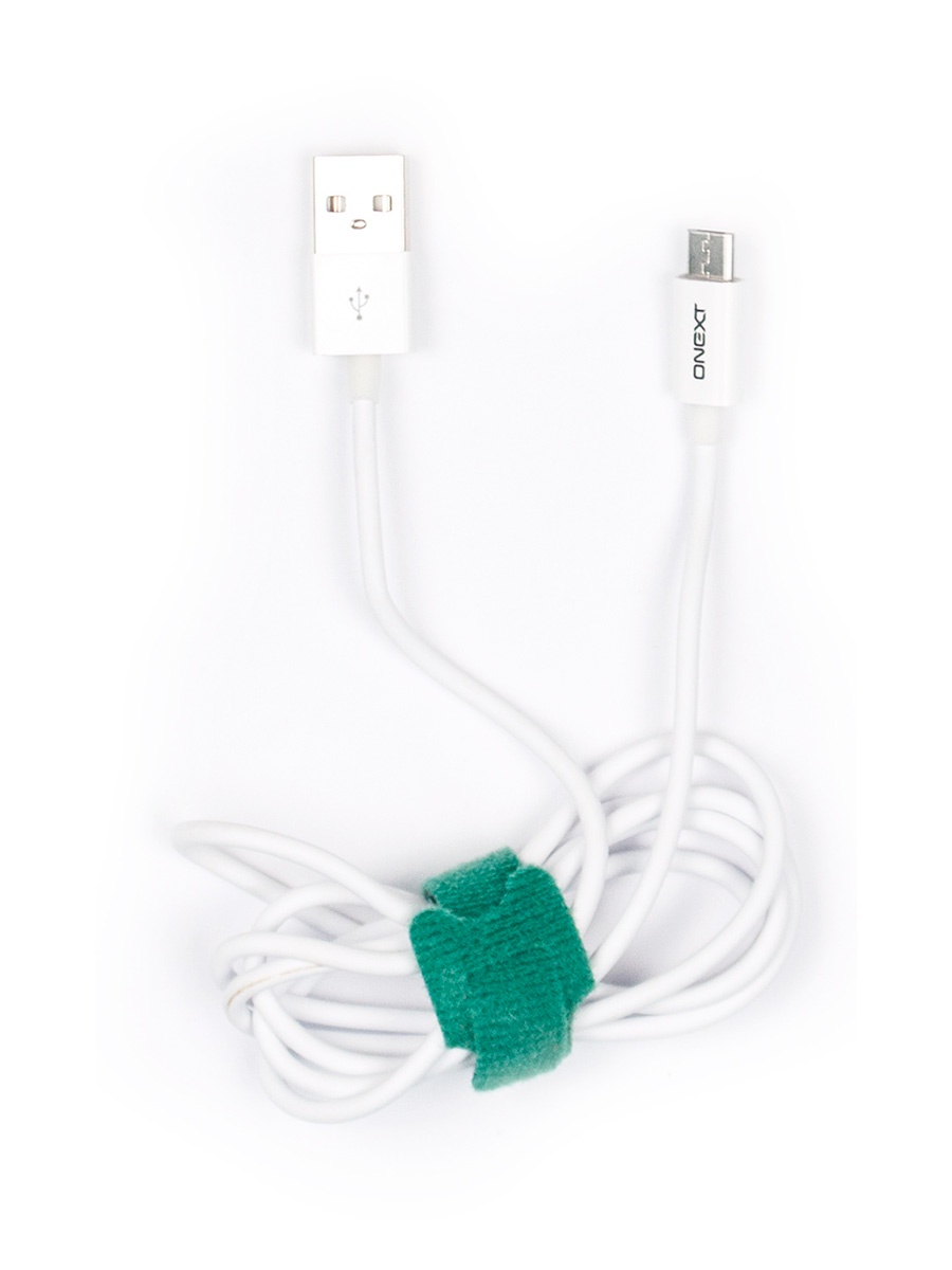 фото Кабель Onext micro USB-B -USB-A, белый