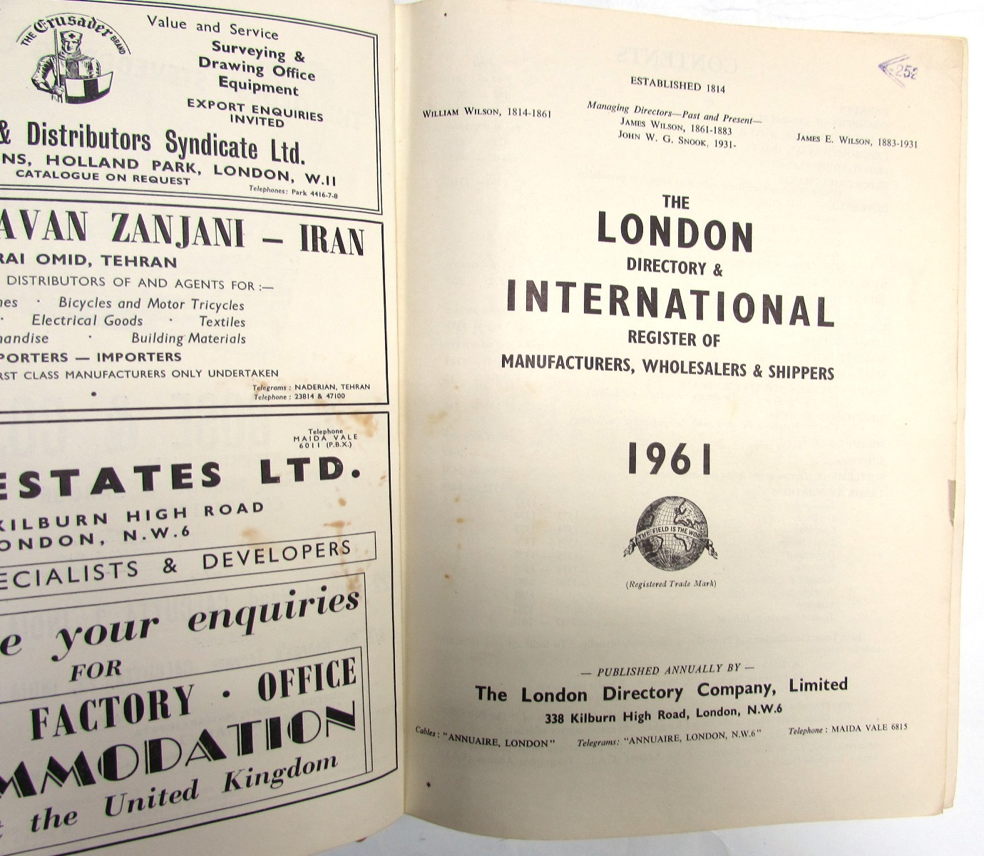 фото The London Directory & International Register of Manufactures, Wholesalers & Shippers