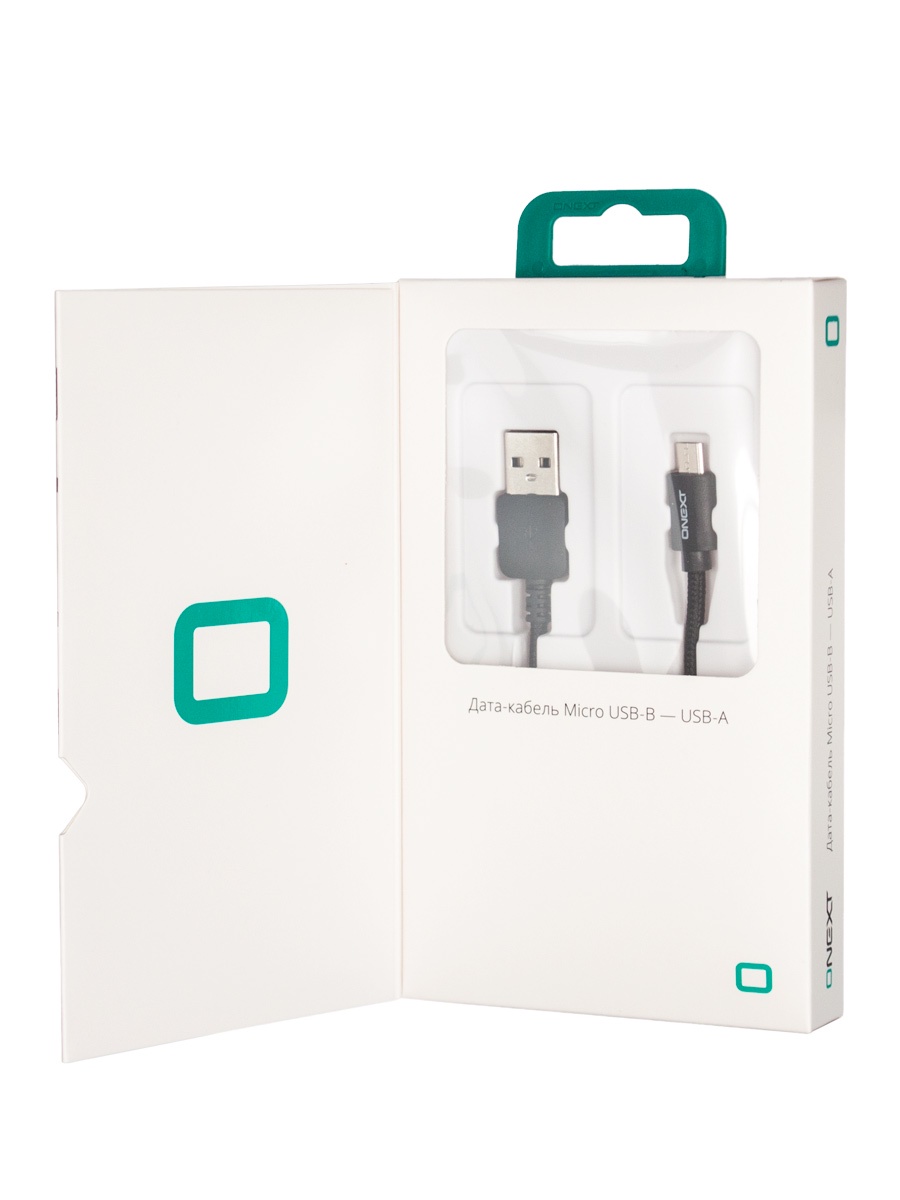 фото Кабель Onext micro USB-B -USB-A, черный