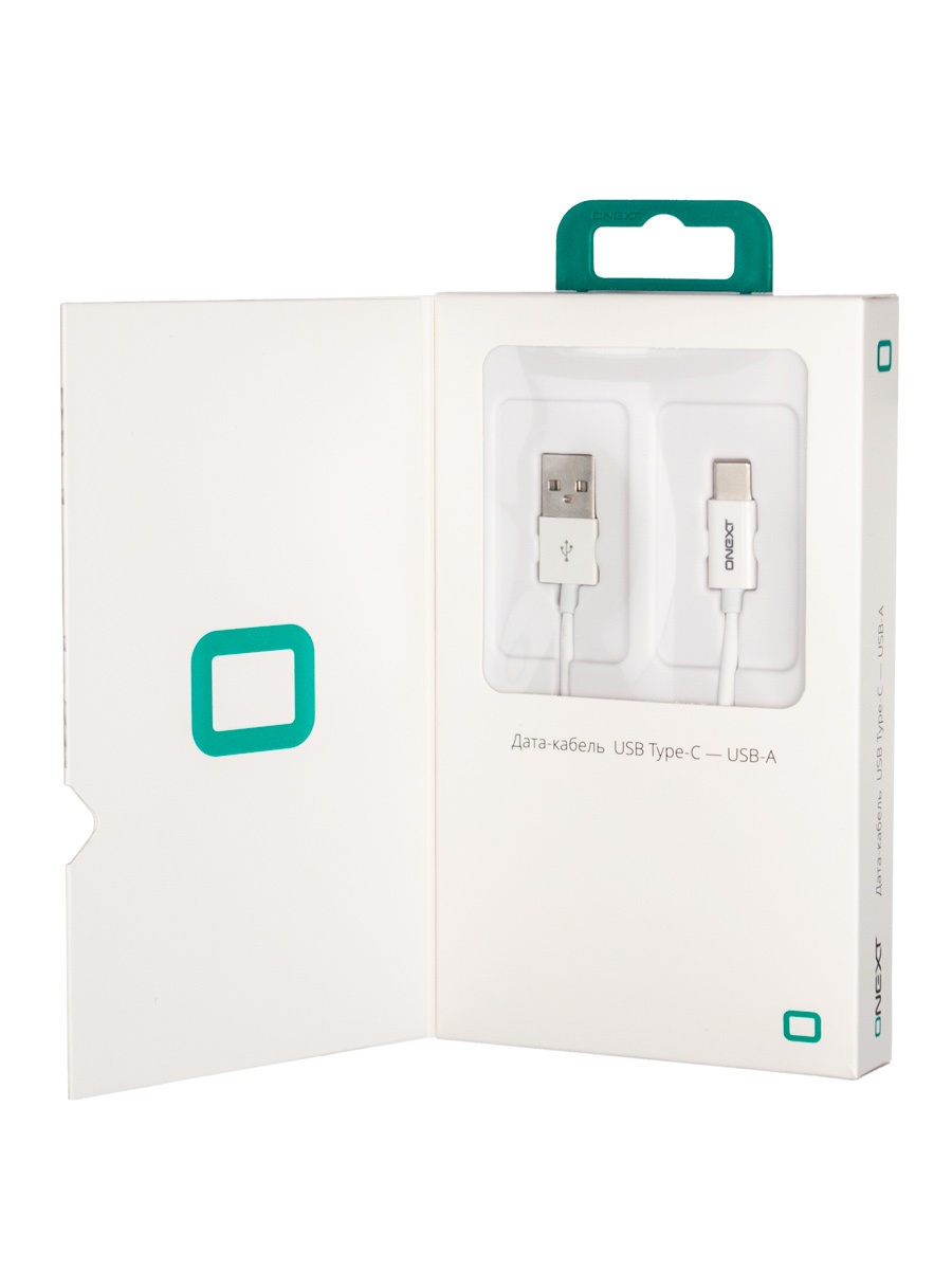 фото Кабель Onext USB Type-C - USB-A, 1,2 м, TПЭ, белый