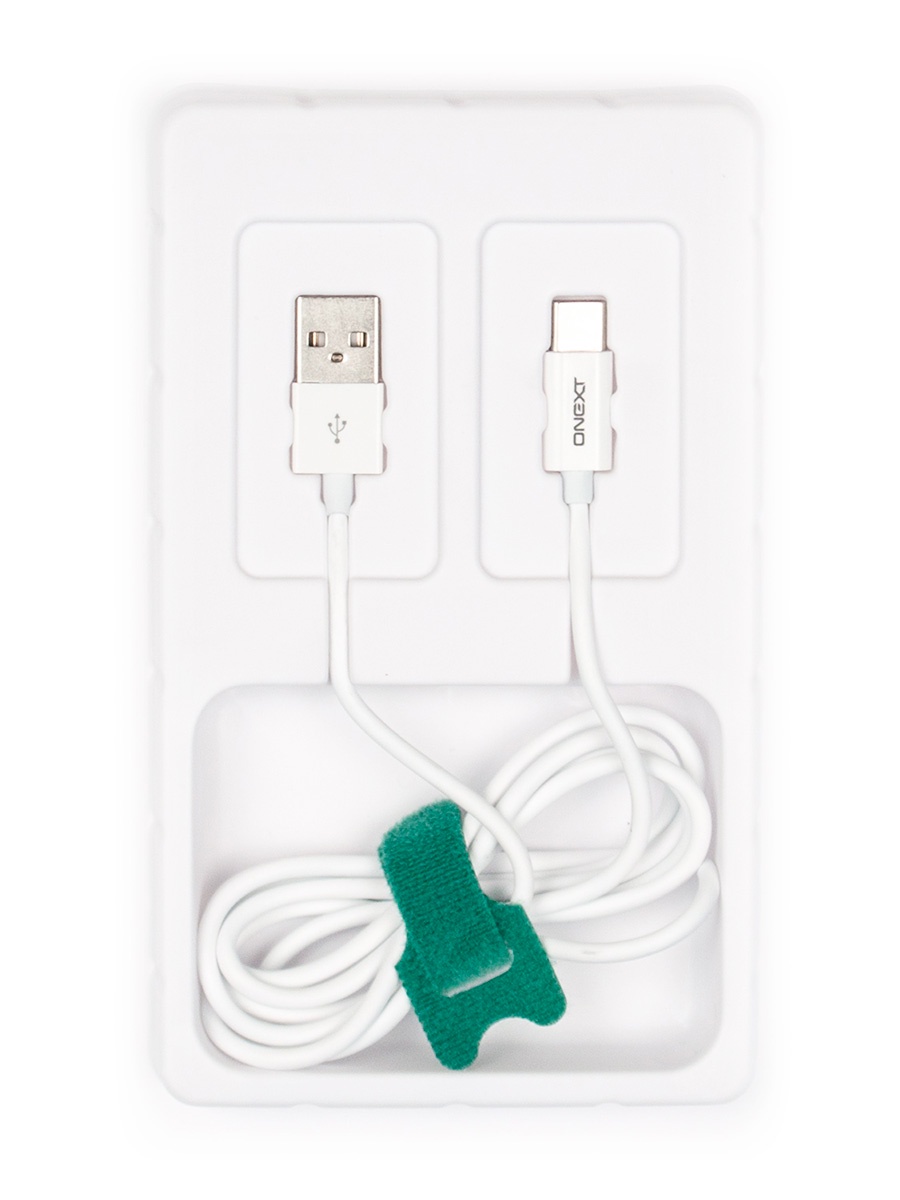 фото Кабель Onext USB Type-C - USB-A, 1,2 м, TПЭ, белый