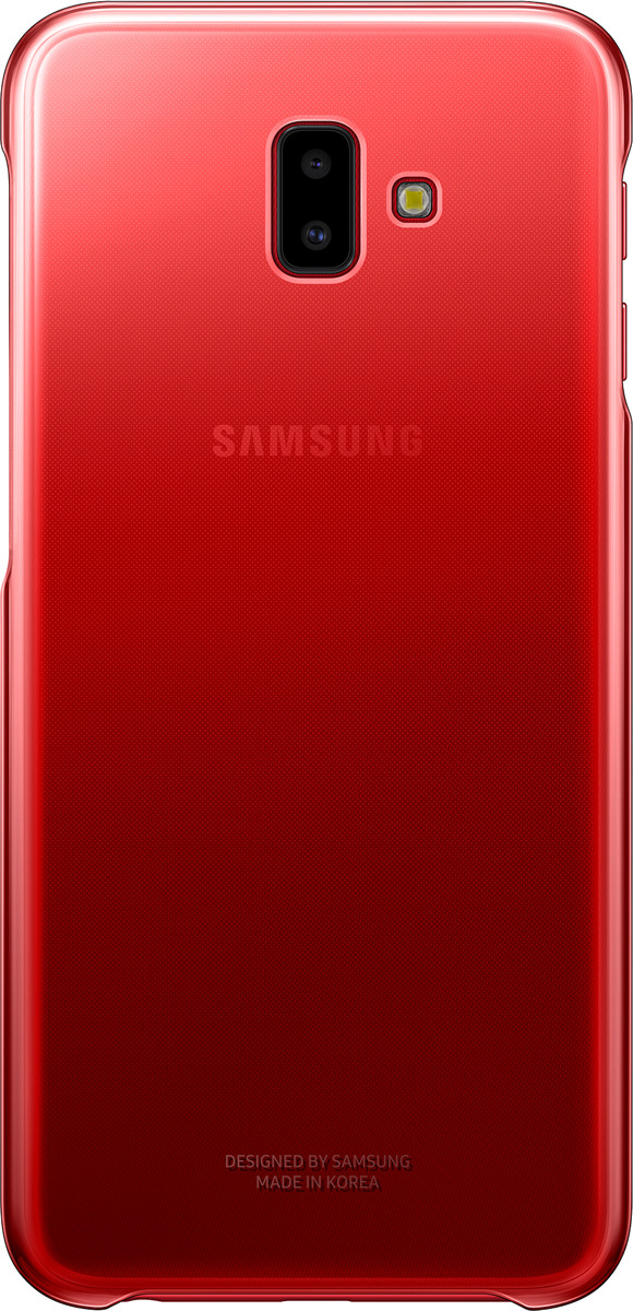 Чехол Samsung Gradation Cover для Galaxy J6+, красный