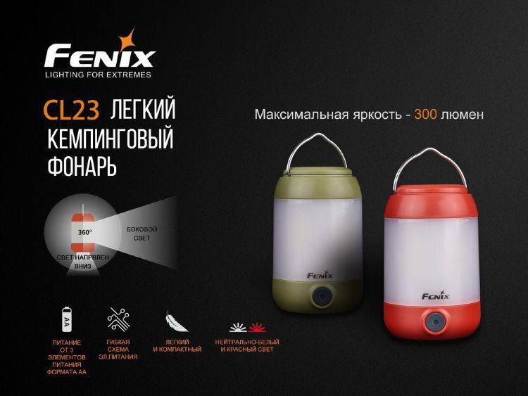 фото Кемпинговый фонарь Fenix CL23, R50801, зеленый