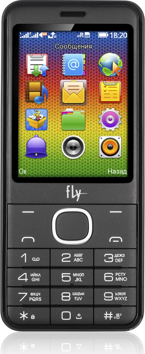фото Мобильный телефон Fly FF2801, серый Fly mobile