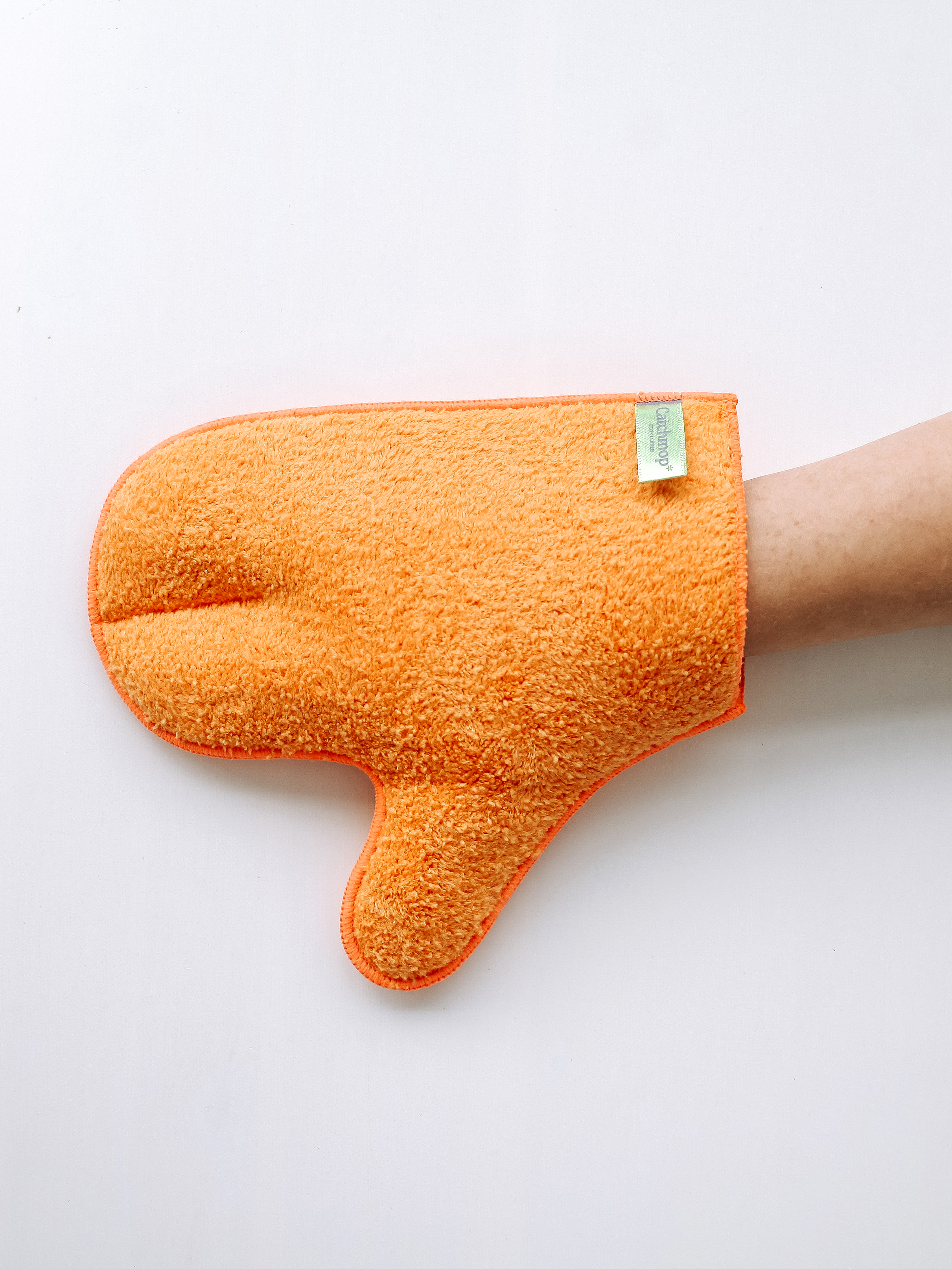 фото Губка CATCHMOP Двусторонняя перчатка-варежка для уборки, оранжевый