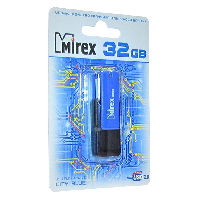 фото USB Флеш-накопитель Mirex CITY USB 2.0 32GB, 13600-FMUCIB32