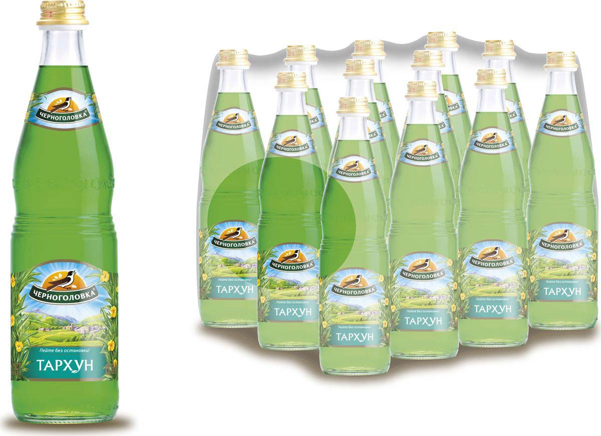 Лимонад Напитки из Черноголовки "Тархун", 12 шт по 500 мл