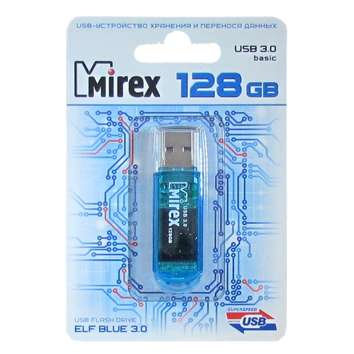 фото USB Флеш-накопитель Mirex ELF USB 3.0 128GB, 13600-FM3BE128