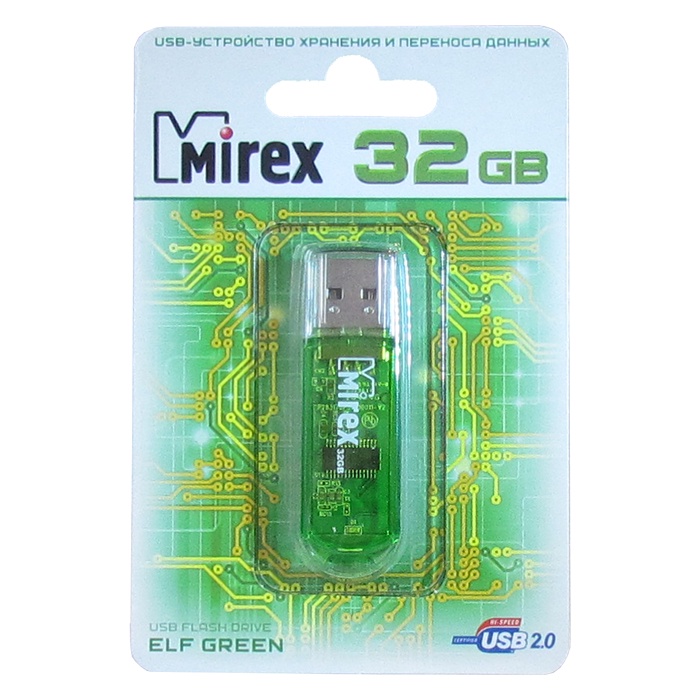 фото USB Флеш-накопитель Mirex ELF USB 2.0 32GB, 13600-FMUGRE32