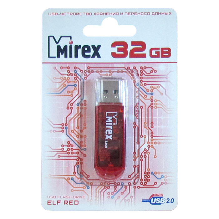 фото USB Флеш-накопитель Mirex Elf USB 2.0 32GB, 13600-FMURDE32