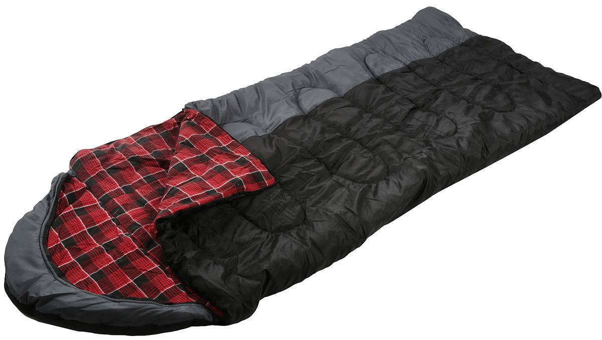 фото Спальный мешок Indiana "Maxfort", левая молния, 360700044, черный, красный, 195 х 35 х 90 см