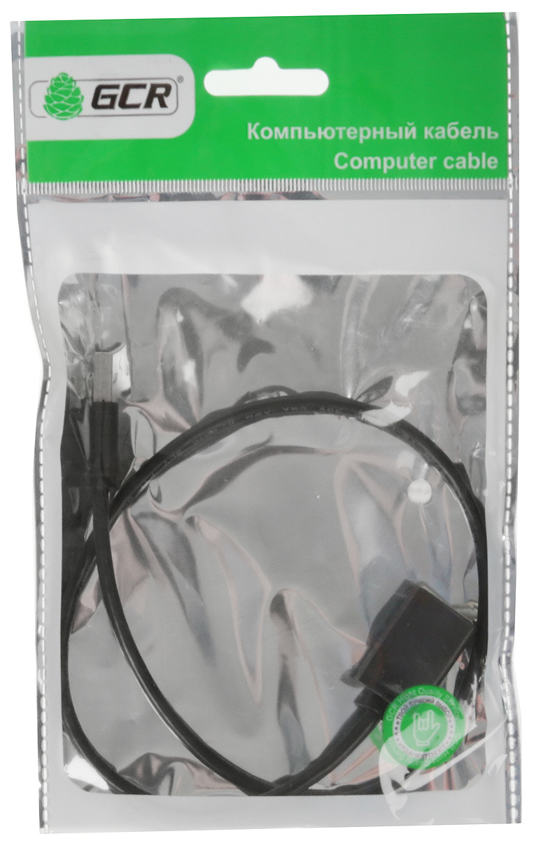 фото Greenconnect Premium GCR-UEC3M-BB2S, Black кабель-удлинитель USB 0.5 м