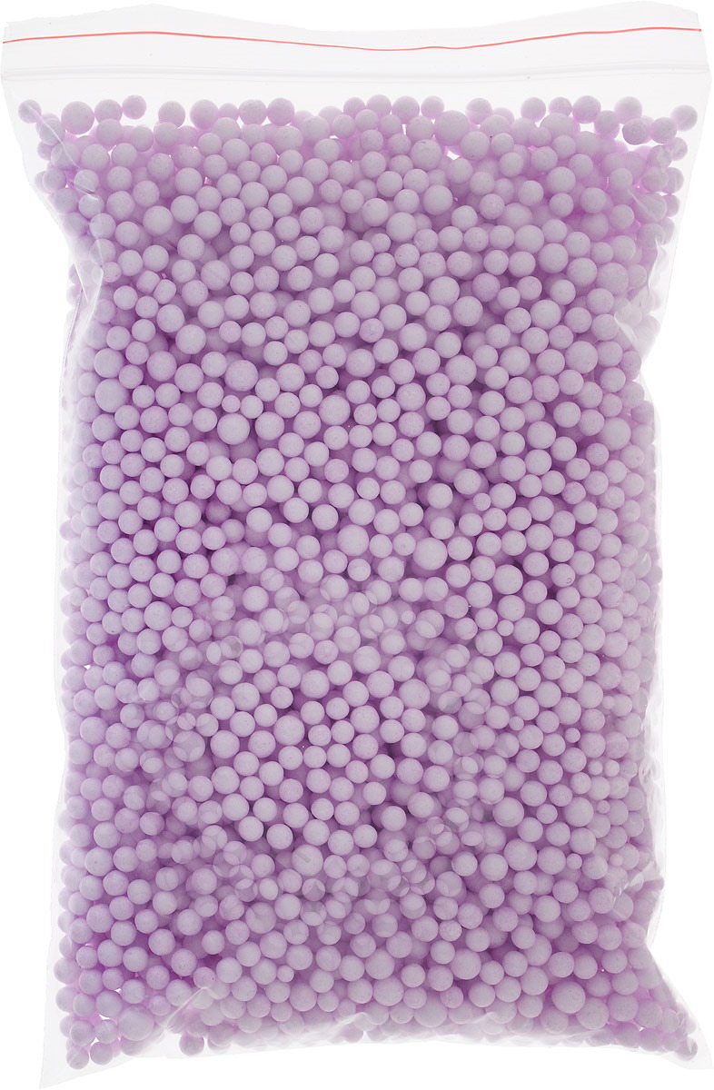 Гранулы пенополистирола для рукоделия, 0,8 литра, цвет: фиолетовый