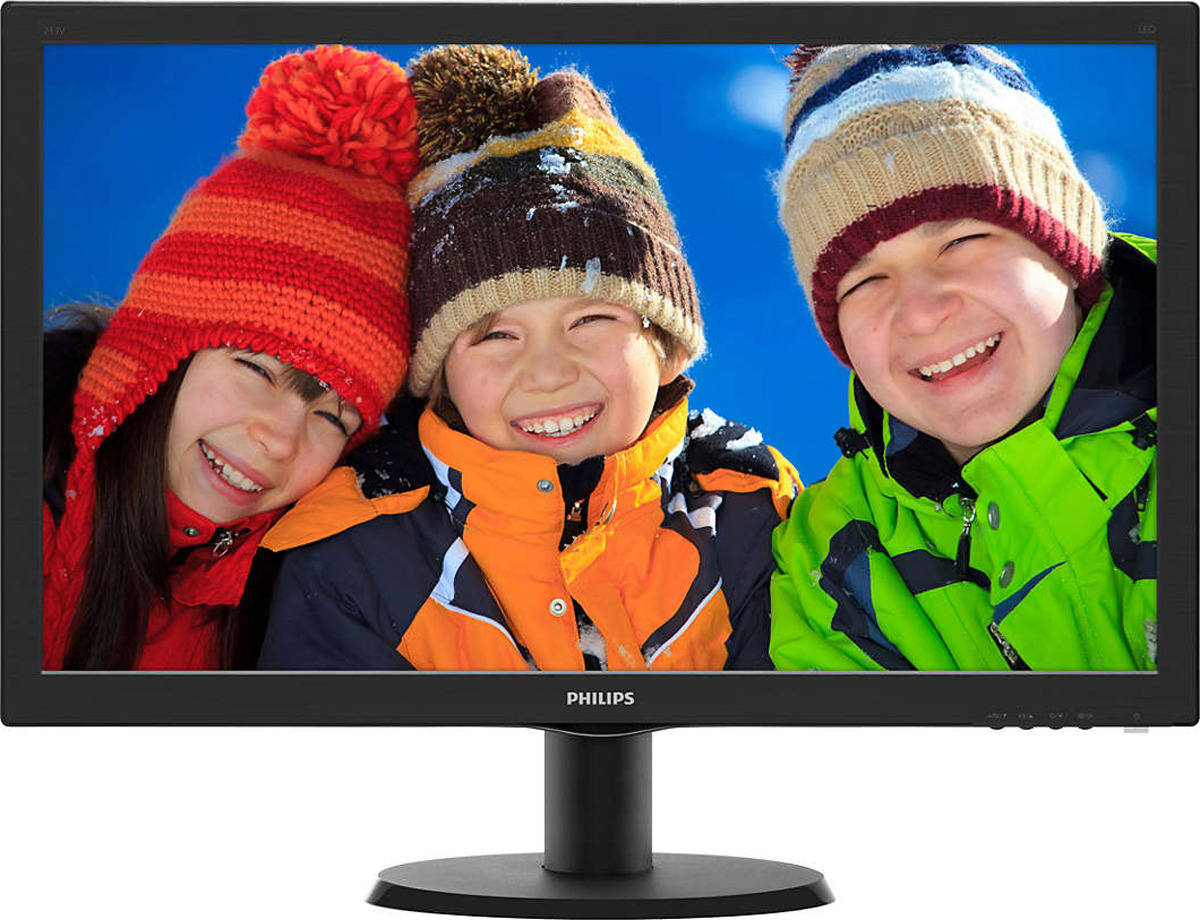 все цены на Монитор Philips 243V5QHSBA/00(01), черный онлайн