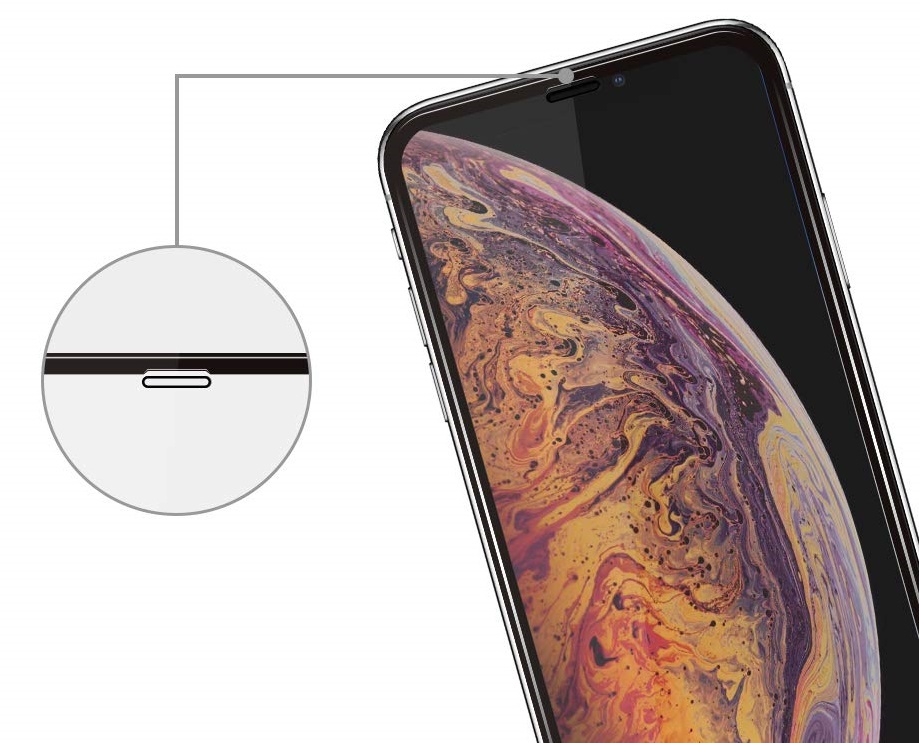 фото Защитное стекло 3D для Apple iPhone XS Max, , черная рамка Ssy