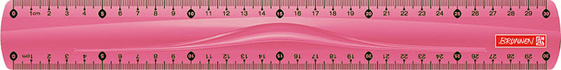 Brunnen Линейка цвет розовый 30 см