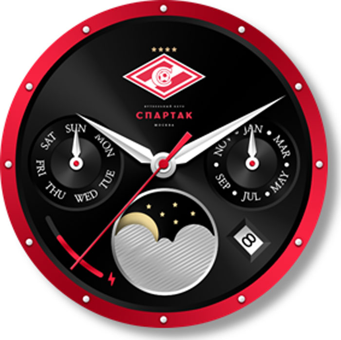 фото Умные часы Samsung Gear S3 Спартак, Spartak Edition Watch, черный, красный