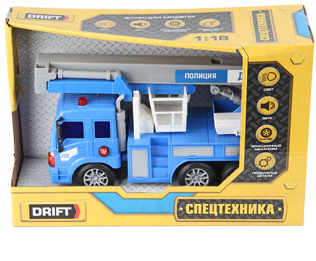 фото Подъёмник полицейский инерционный Drift, 1:18, 70388