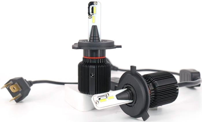 Комплект светодиодных автоламп LED OsnovaLed, H4, 20 Вт, 5000 К, 1600000110304, черный, 2 шт