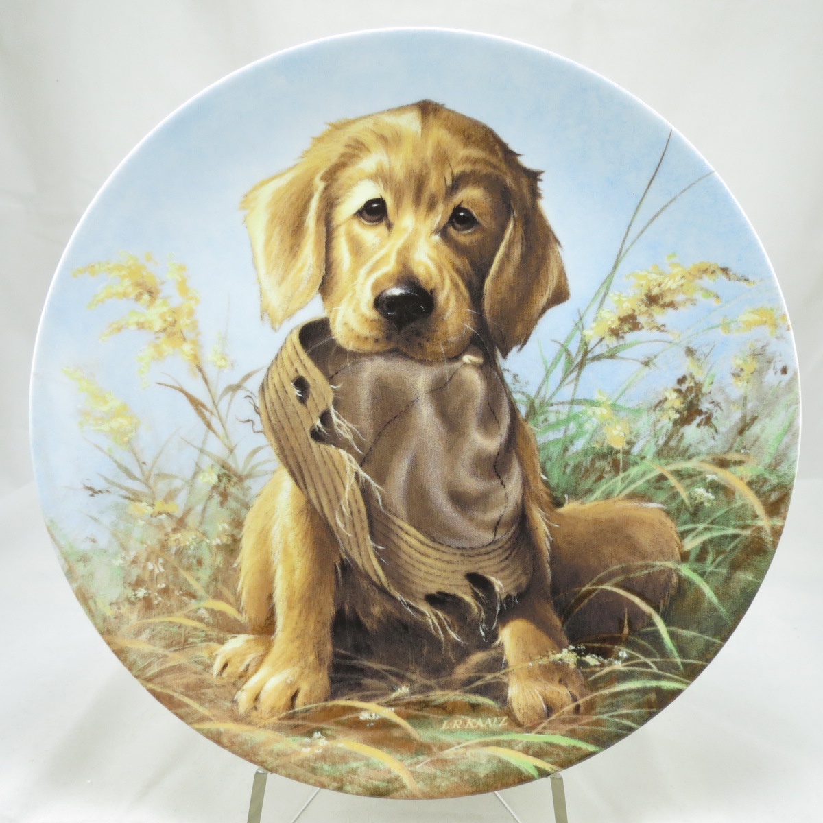 фото Декоративная тарелка Edwin M.Knowles China Company Полевые щенки от Объединённого Кинологического Клуба