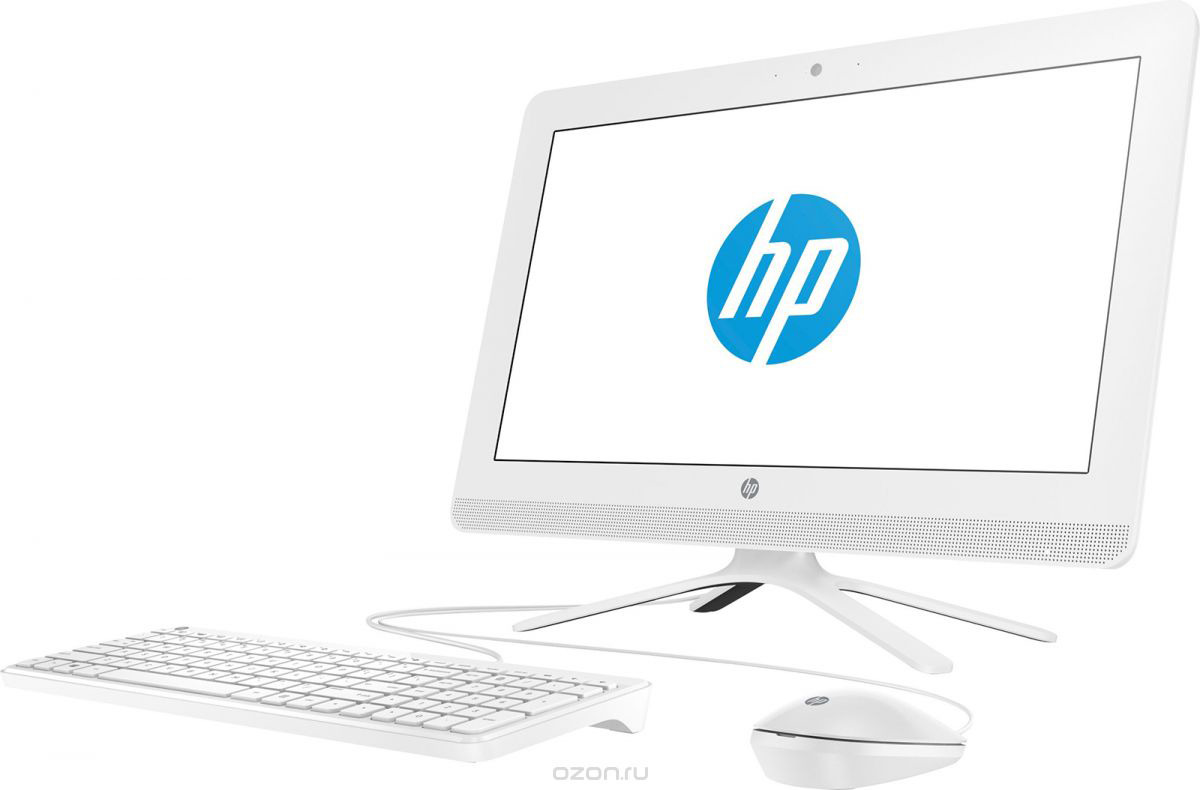 фото Моноблок HP 20-c404ur, 4HB83EA, 19.5", белый