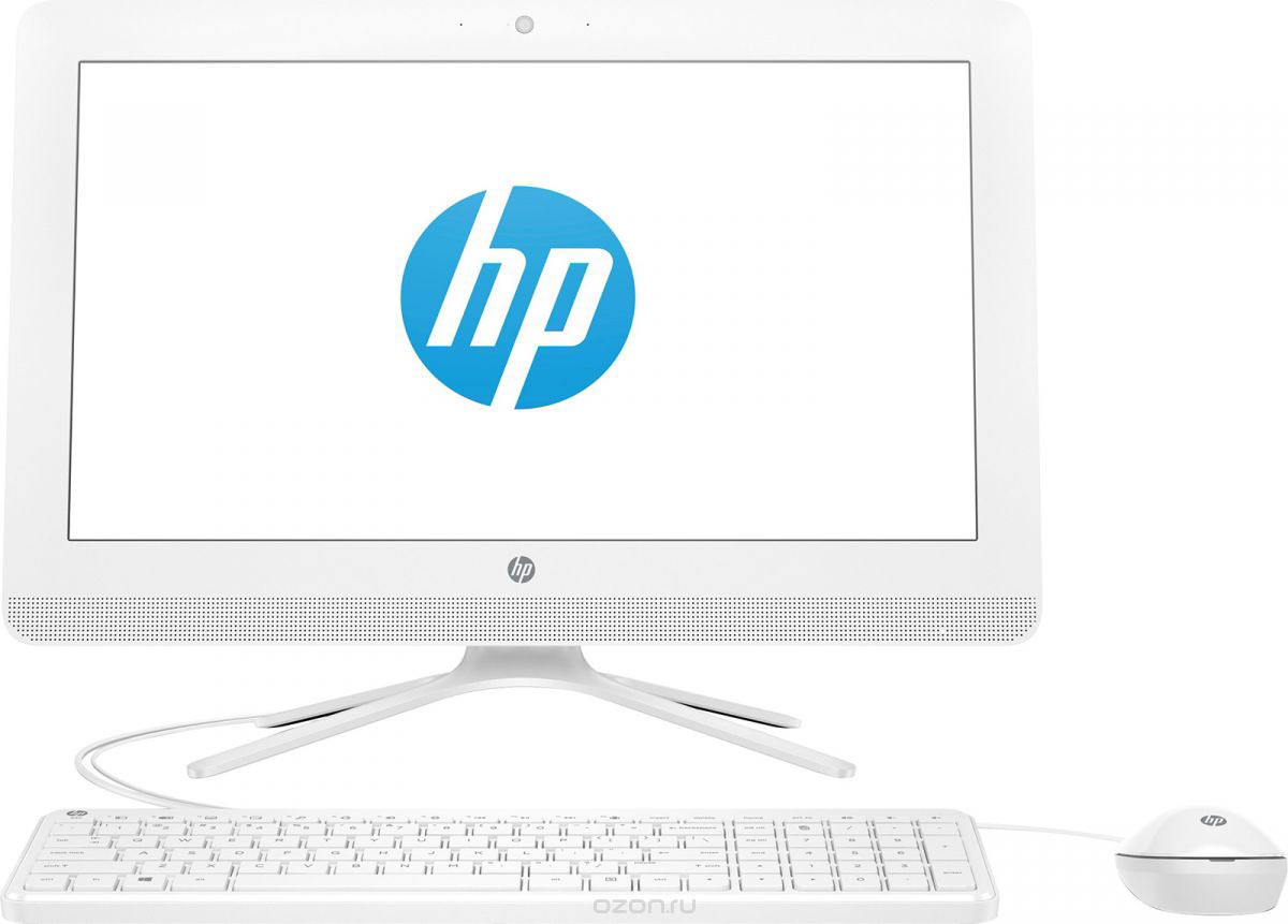 фото Моноблок HP 20-c404ur, 4HB83EA, 19.5", белый