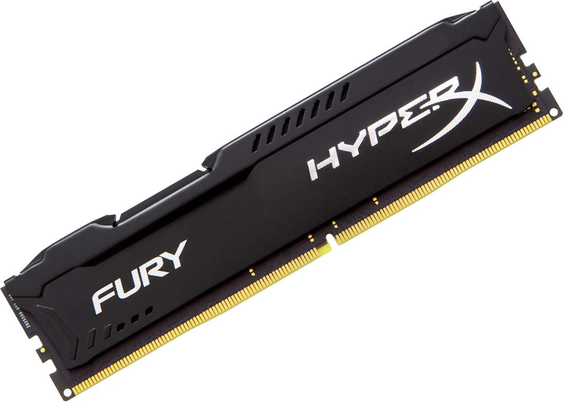 фото Модуль оперативной памяти Kingston HyperX Fury DDR4 DIMM, 16GB, 2933MHz, CL17, HX429C17FB/16, black