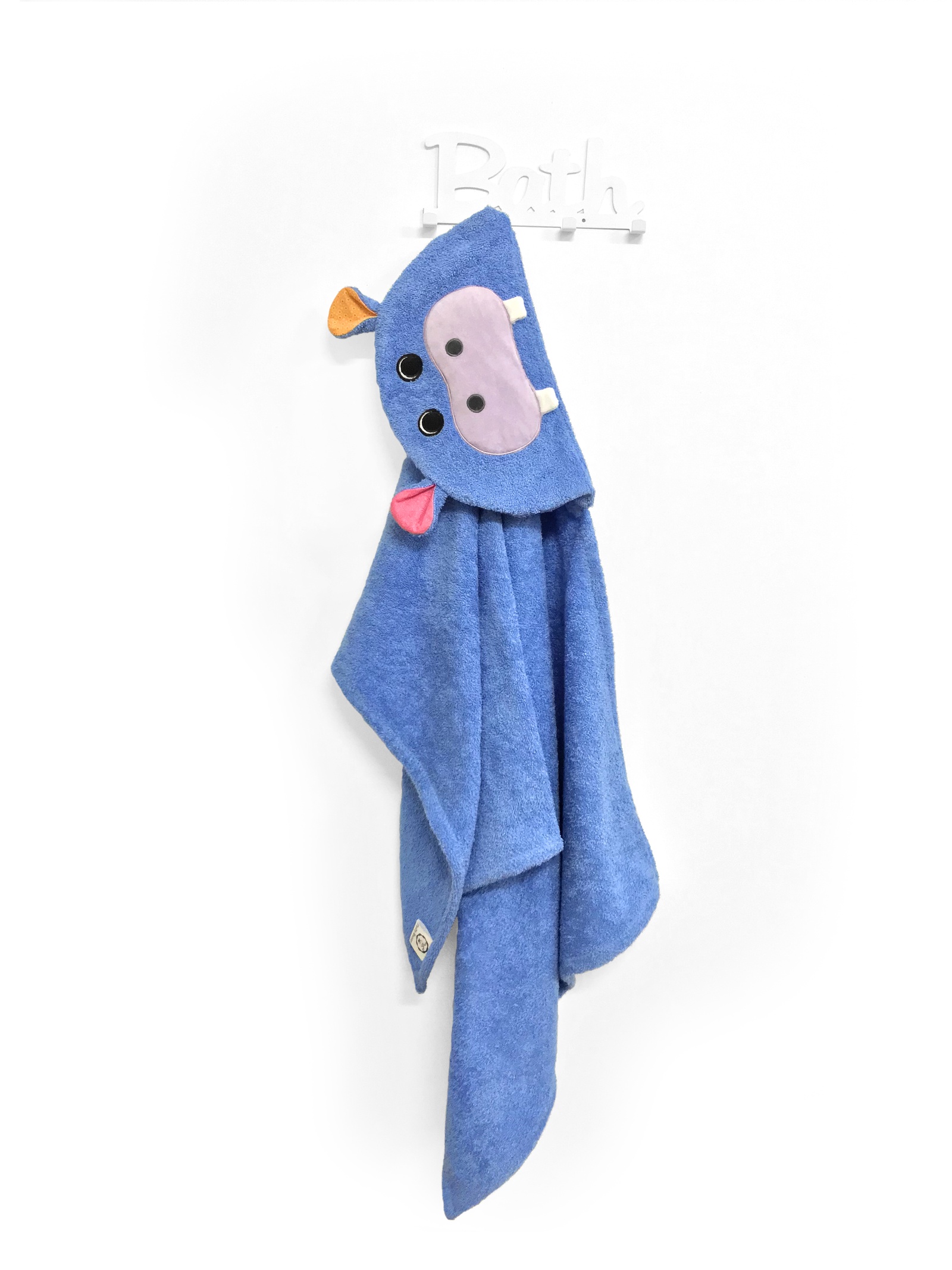 Полотенце детское Fluffy-Bunny бегемот, синий