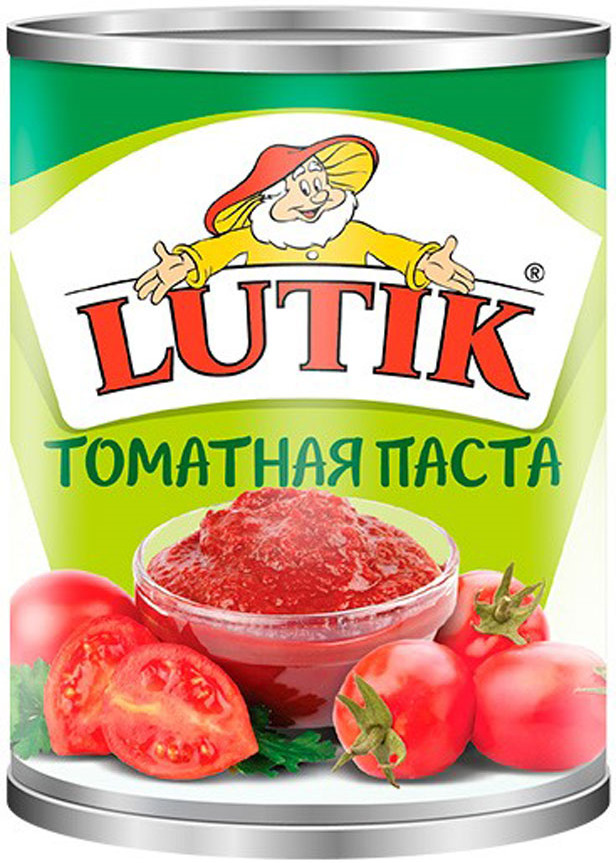 фото Lutik Томатная паста 25%, 850 мл