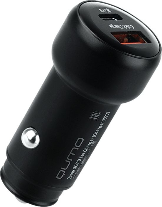 фото Автомобильное зарядное устройство QUMO Car Charger 0077 All QC/PD , 24386, черный