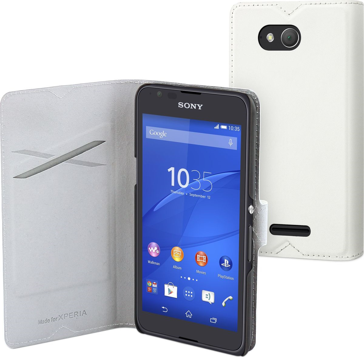 фото Чехол для сотового телефона Muvit MFX Slim S Folio для Sony Xperia E4g (e2_III Calla), SESLI0137, белый