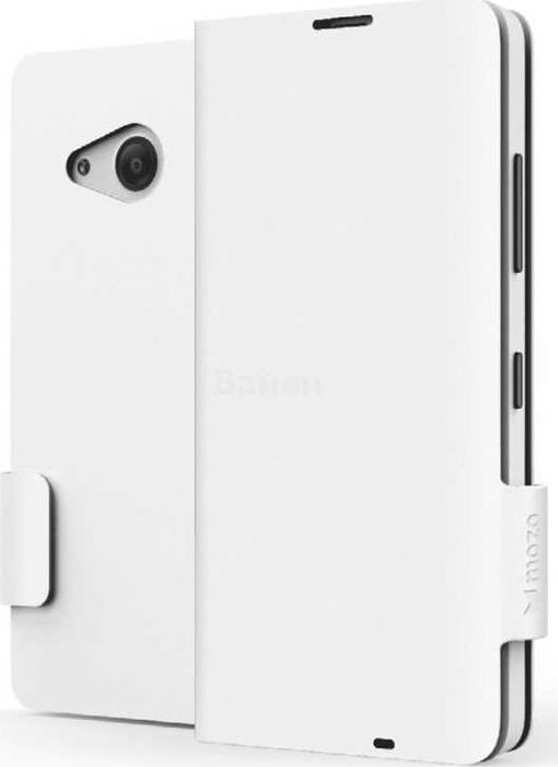 Чехол для сотового телефона Mozo Thin Flip Cover для Nokia Lumia 430, 430TFW, белый