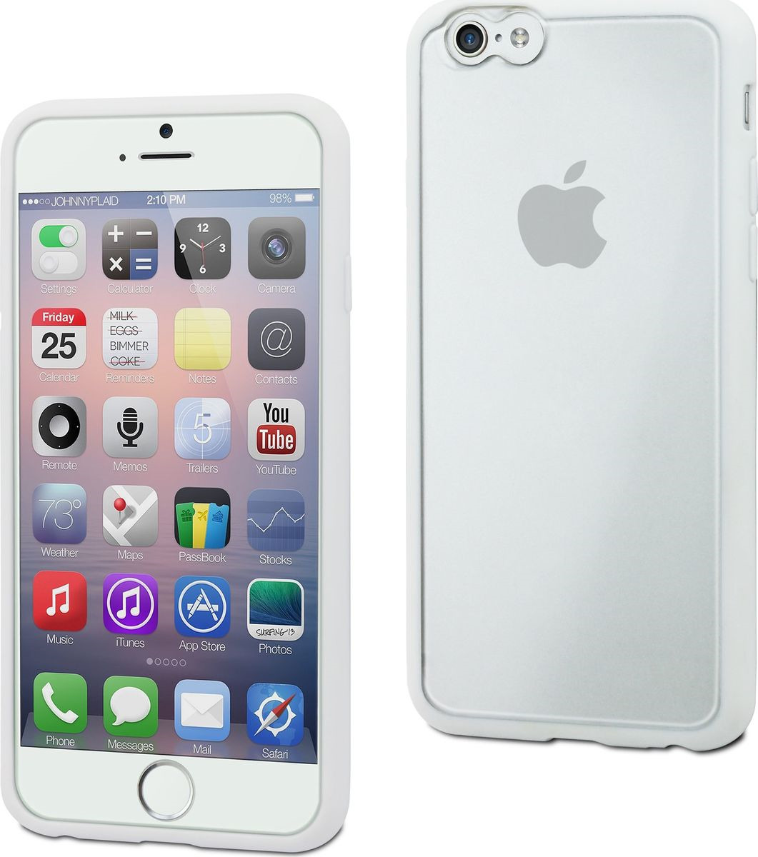 Чехол для сотового телефона Muvit MyFrame Case для Apple iPhone 6/6S, MUBMC0100, белый