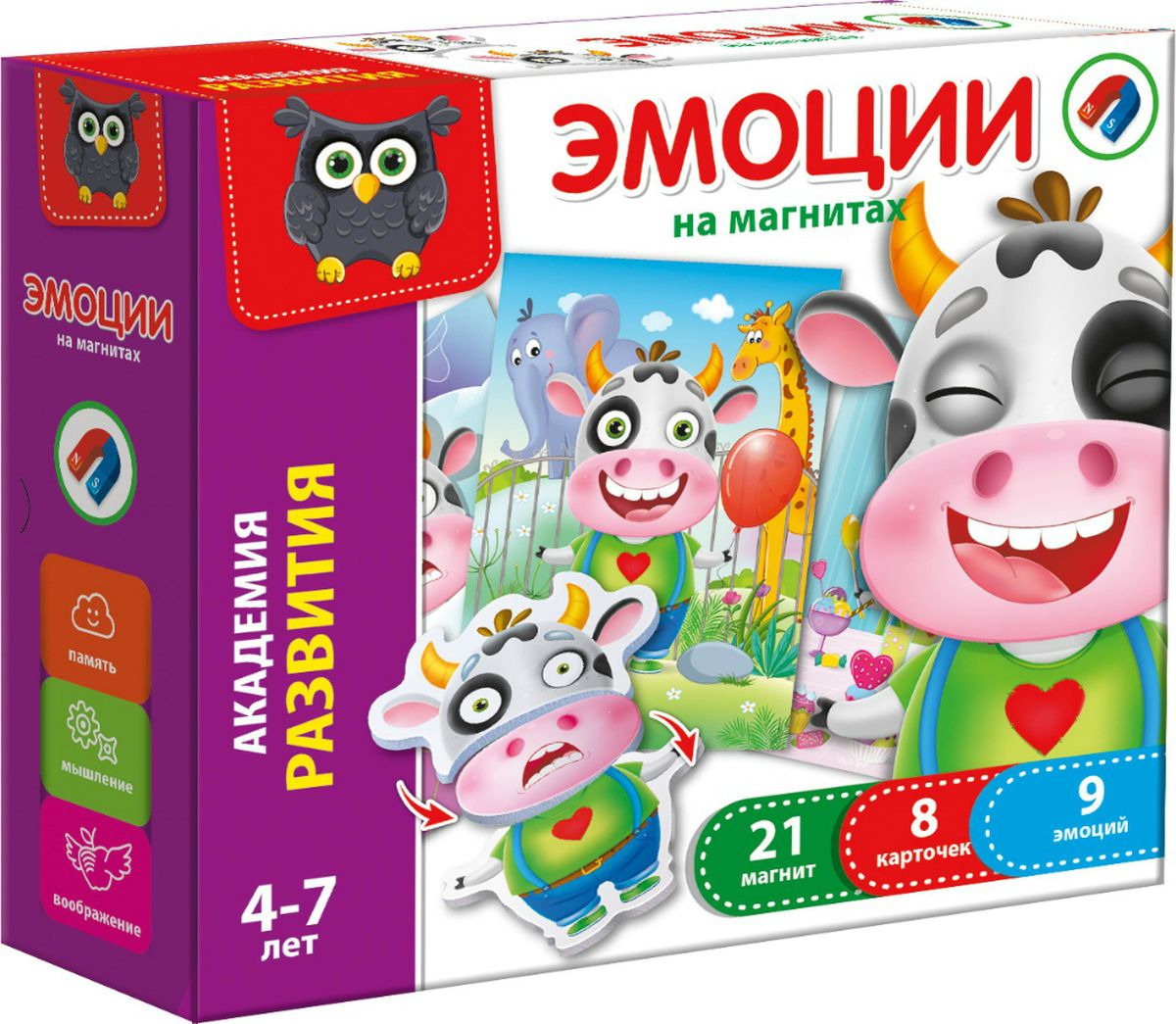 фото Обучающая игра Vladi Toys Академия развития "Эмоции на магнитах", VT5422-01