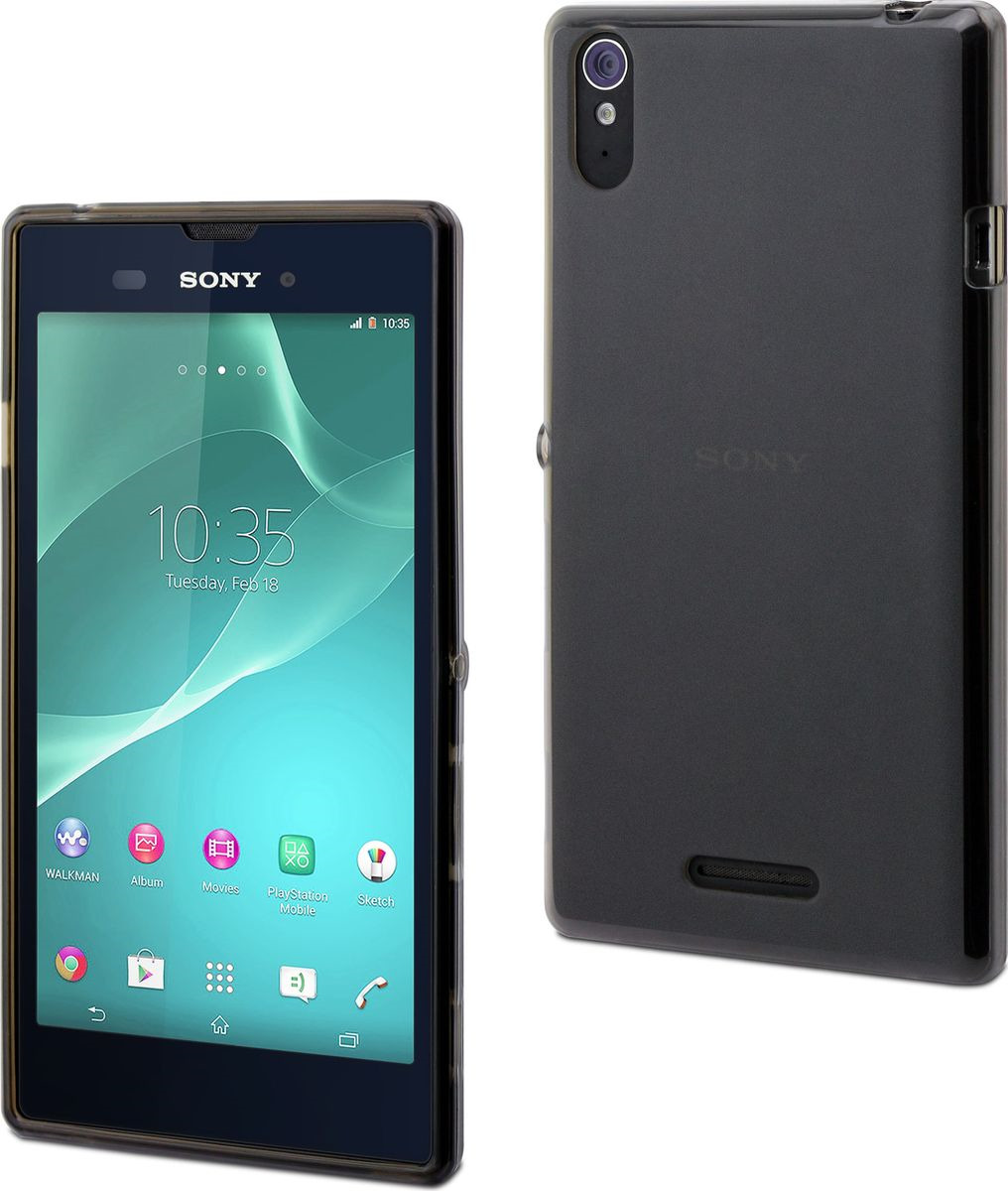 фото Чехол для сотового телефона Muvit MFX Dark Smoke Minigel Case для Sony Xperia T3, SESKI0047, прозрачный