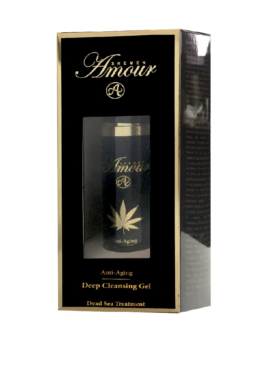 фото Очищающий гель для лица Hemp Oil & Gold Deep Cleansing Gel Shemen amour