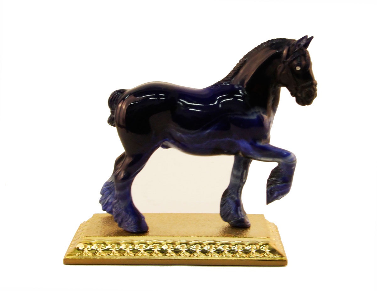 фото Композиция Антик Хобби Статуэтка "Лошадь" в стиле Фаберже., ОС33513, синий, золотой Antik hobby
