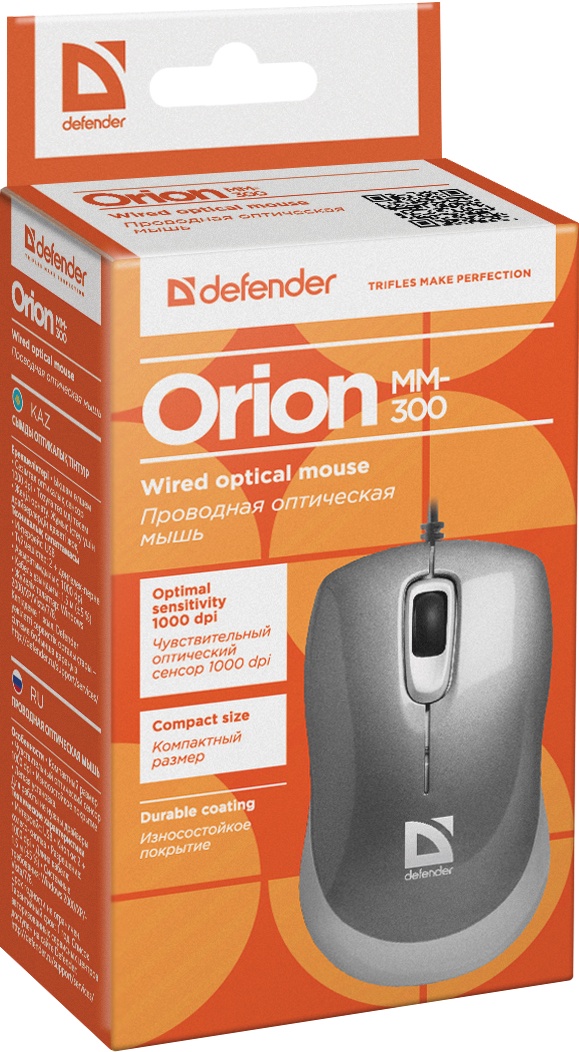 фото Мышь Defender Orion MM-300, 52817, серый