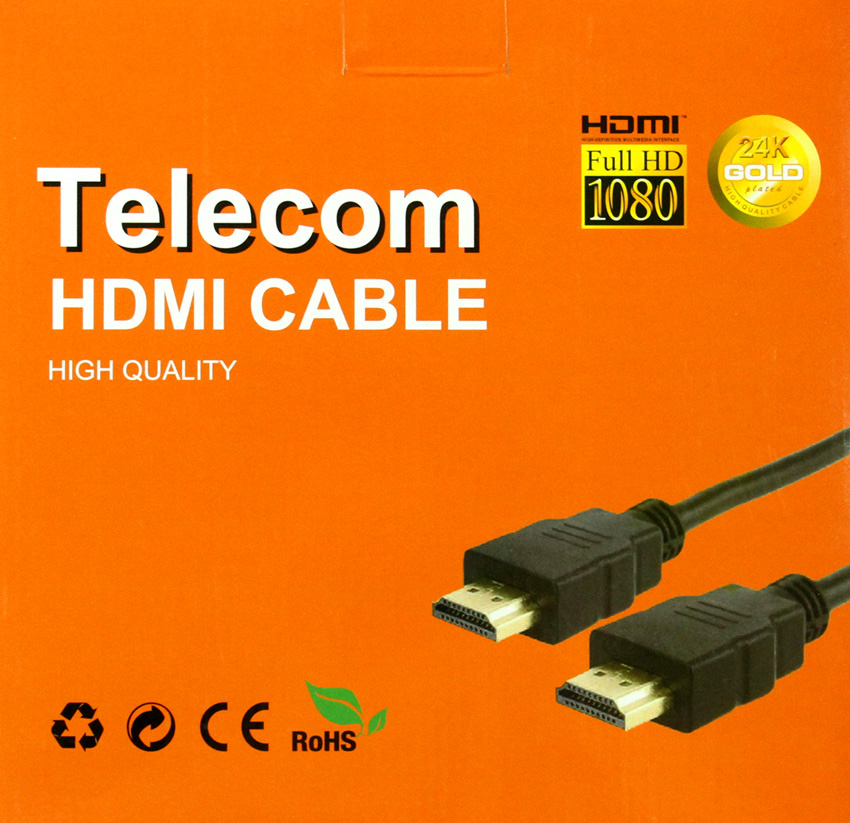 фото Кабель TELECOM HDMI 19M M 1.4V+3D, 25м, 2 фильтра, CG511D-25M