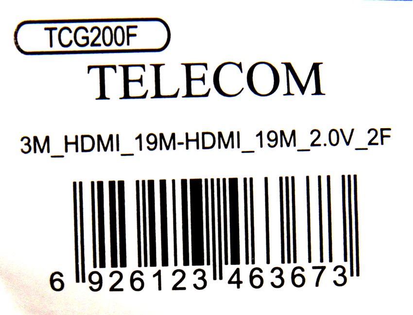 фото Кабель TVCOM HDMI 19M M 1.4V 3m CG200F-3M Tv-com