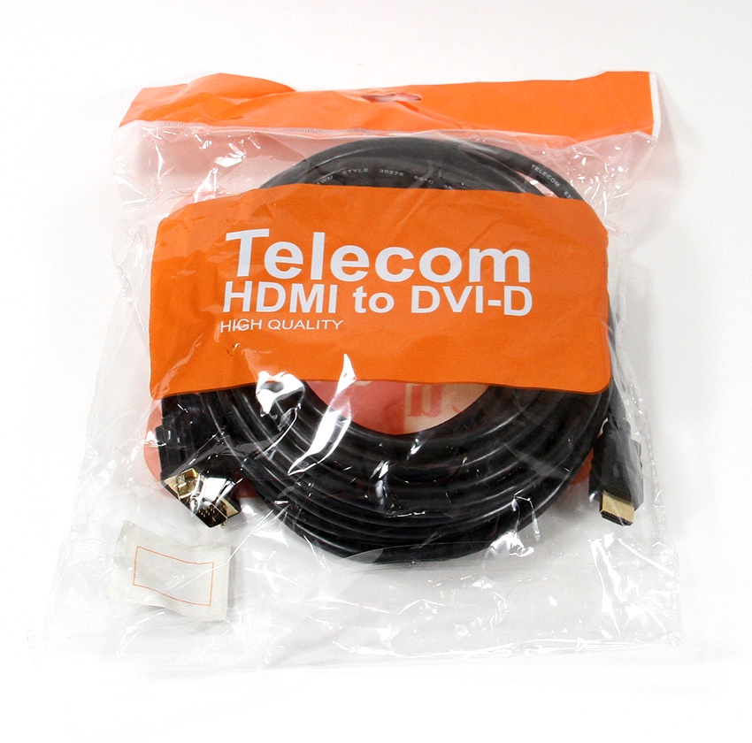 фото Кабель TELECOM HDMI to DVI-D 19M -19M 2 фильтра, 10м, CG480F-10M