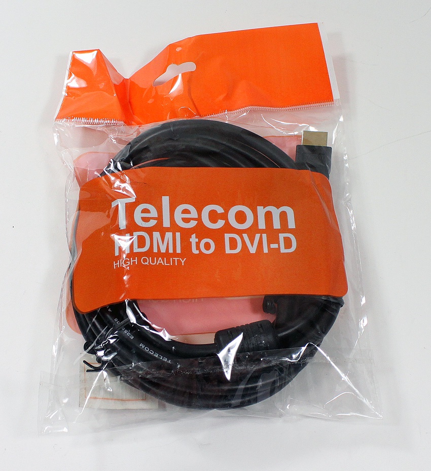 фото Кабель TELECOM HDMI to DVI-D 19M -19M 2 фильтра, 3м, CG480F-3M