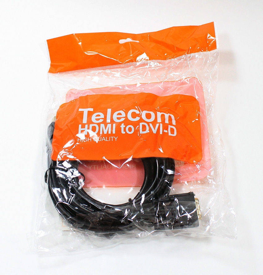 фото Кабель TELECOM HDMI - DVI-D 19M/19M, CG480G-5M, черный