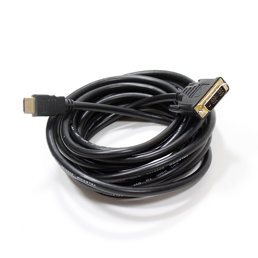 фото Кабель TELECOM HDMI - DVI-D 19M/19M, CG480G-5M, черный