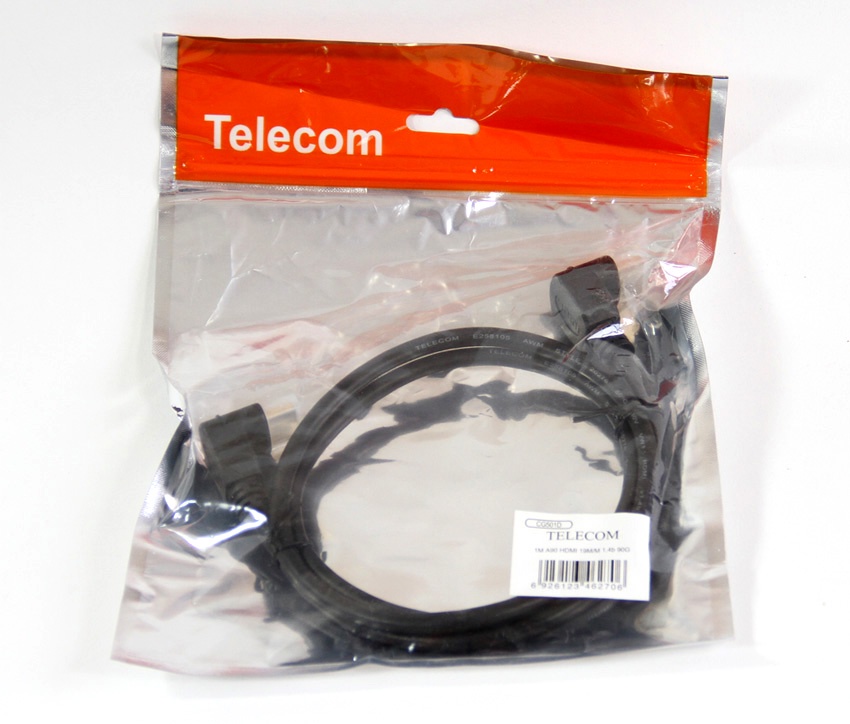 фото Кабель TELECOM HDMI 19M/M 1.4V, CG501D_A90_1M, черный