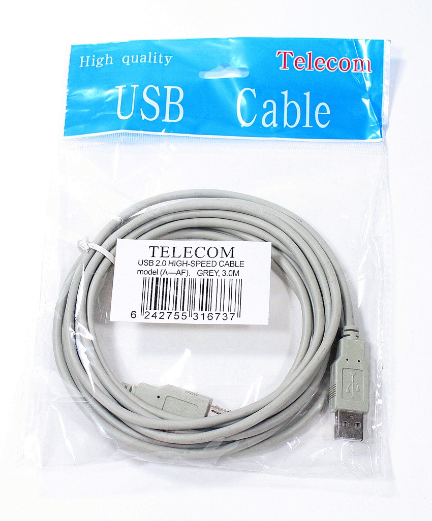 фото Кабель удлинительный TELECOM USB2.0 <Am-->Af> 3,0 м <TC6936-3M>