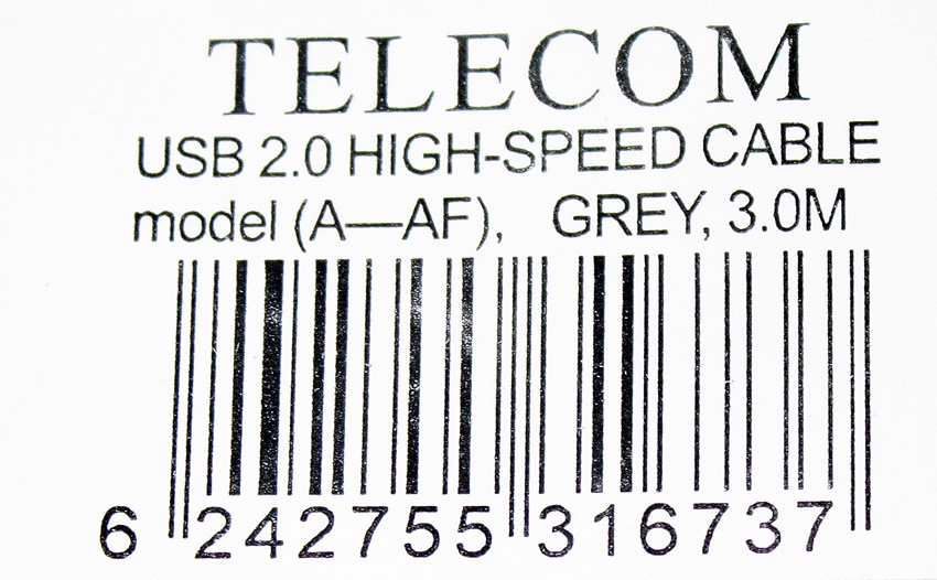 фото Кабель удлинительный TELECOM USB2.0 <Am-->Af> 3,0 м <TC6936-3M>