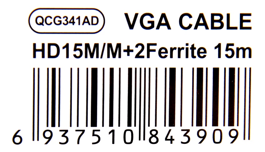 фото Кабель TELECOM SVGA 15M/15M, QCG341AD-15M